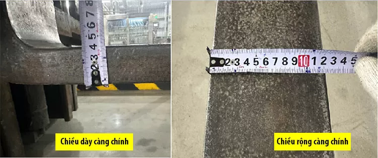 Đo kích thước càng chính