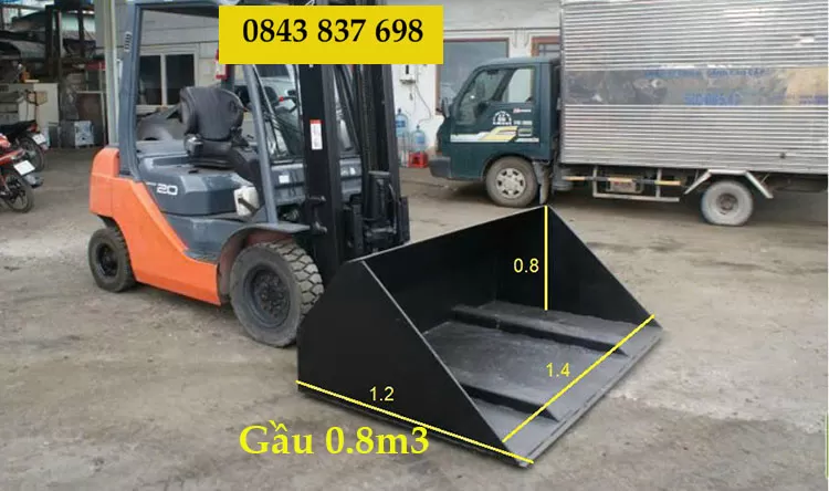 Gầu xúc lắp xe nâng