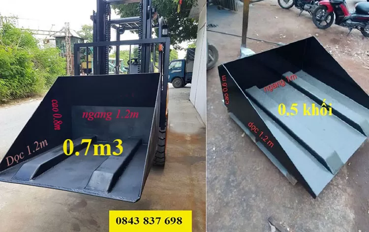 Gầu xúc lắp xe nâng