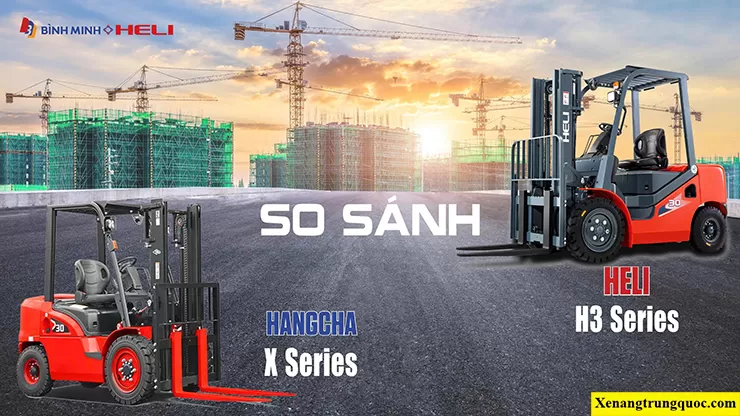 xe nâng hangcha và heli dầu