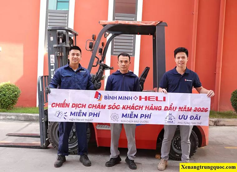 Bảo dưỡng xe nâng hàng heli