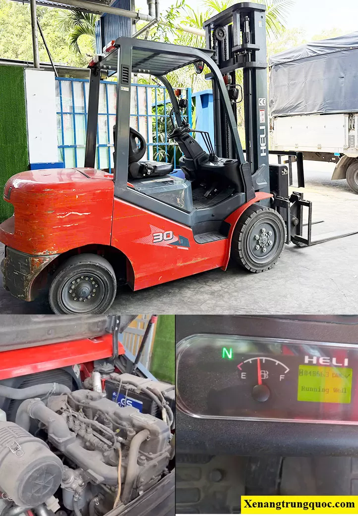 Xe n&acirc;ng Heli cũ 3 tấn 
