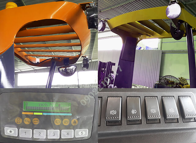 Đặc điểm xe nâng reach truck Cabin và màn hình xe reach truck Heli