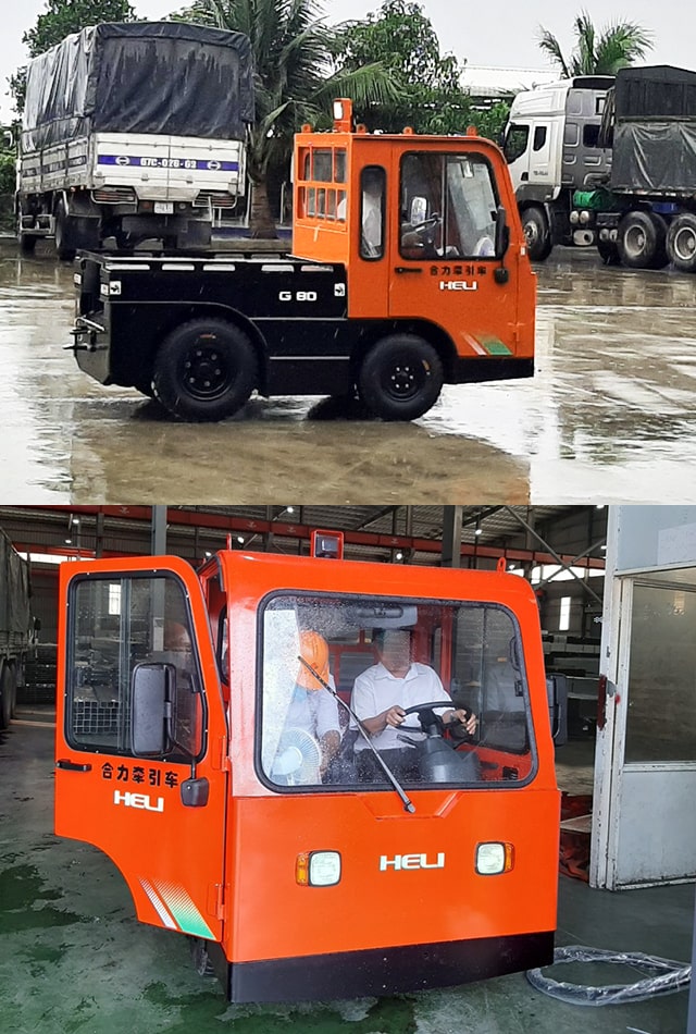 Xe kéo hàng chạy điện 8 tấn Xe kéo hàng chạy điện 8 tấn