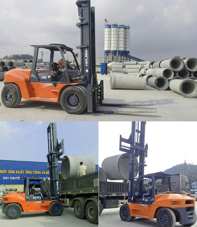 Xe nâng 10 tấn nâng cao 6m Xe nâng 10 tấn nâng cao 6m